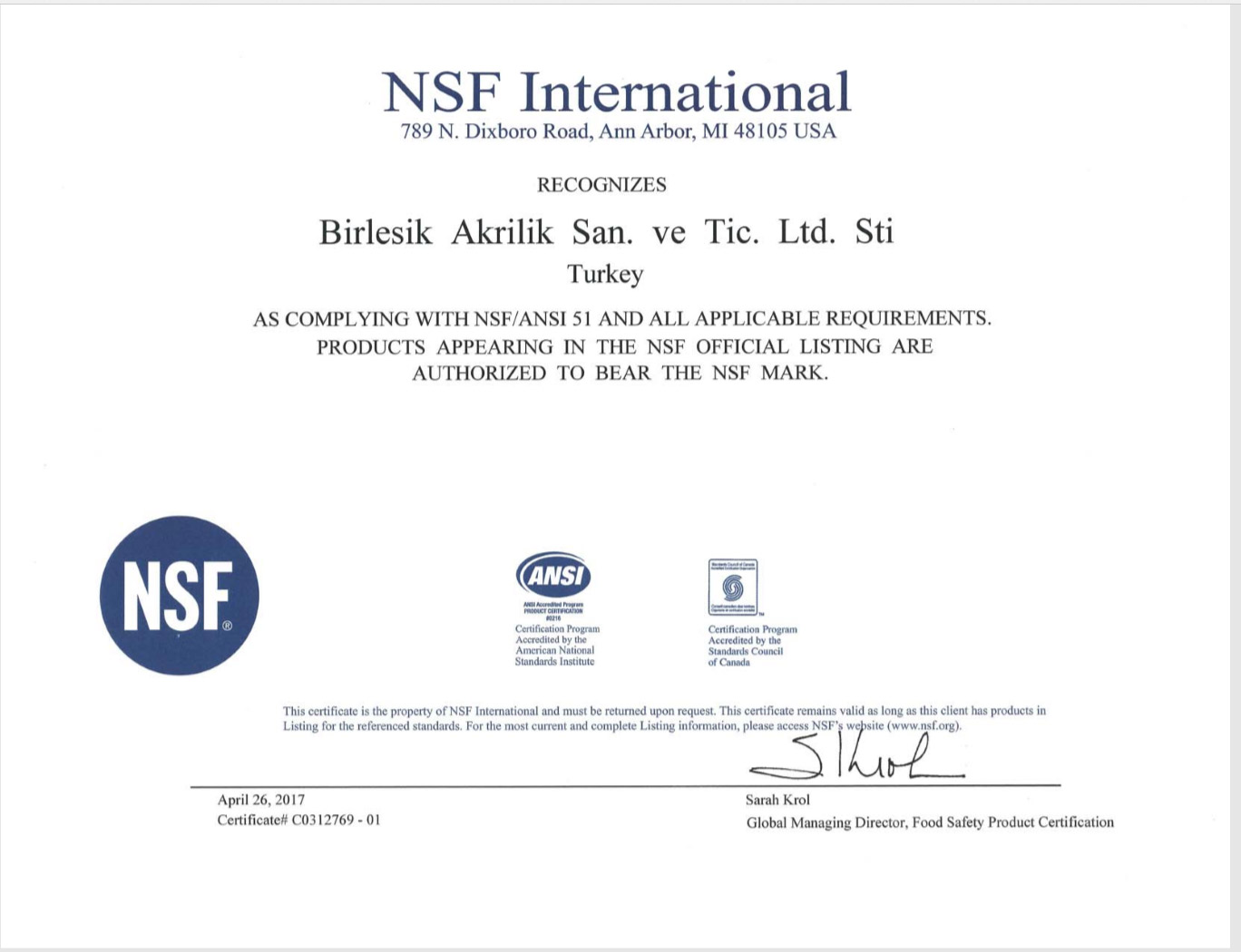 certificat Bas Surface
